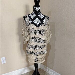 Maurices Cream Crochet Blouse
